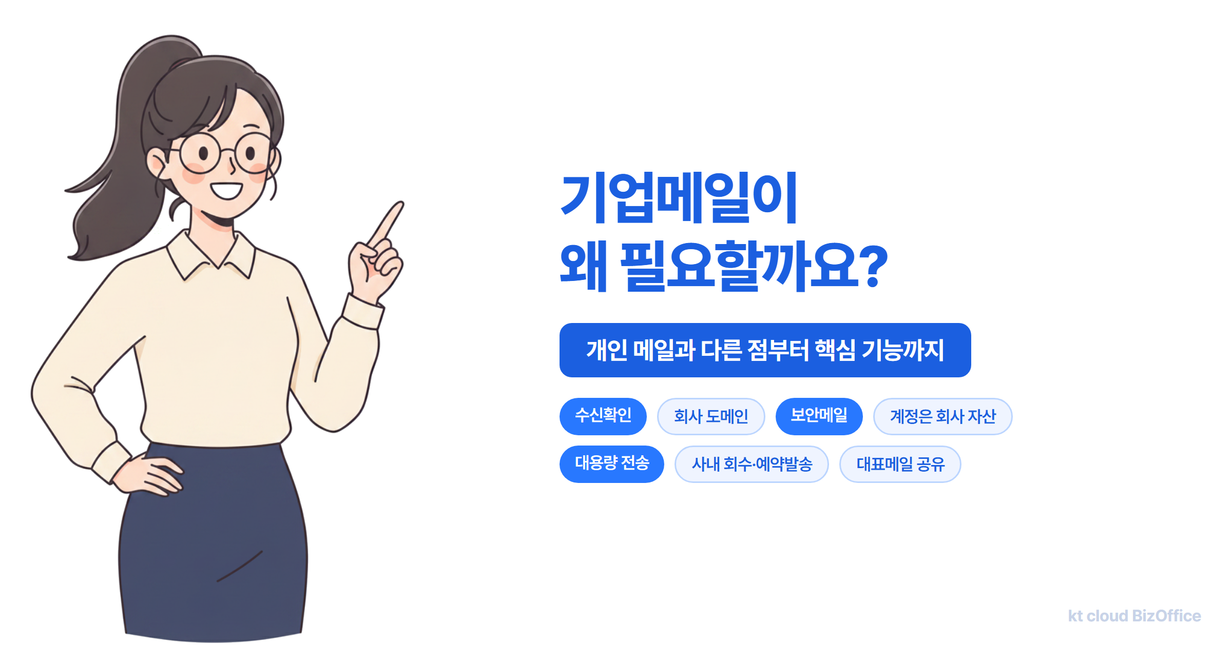 기업메일의 구조와 핵심 기능을 소개하는 대표 이미지
